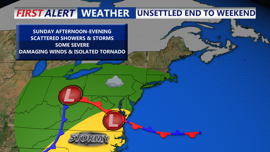 Unsettled End To Weekend