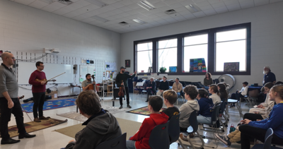 Students got the chance to ask questions and interact with the professionals.