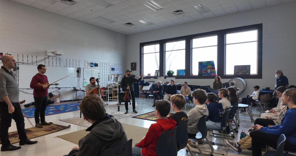 Students got the chance to ask questions and interact with the professionals.