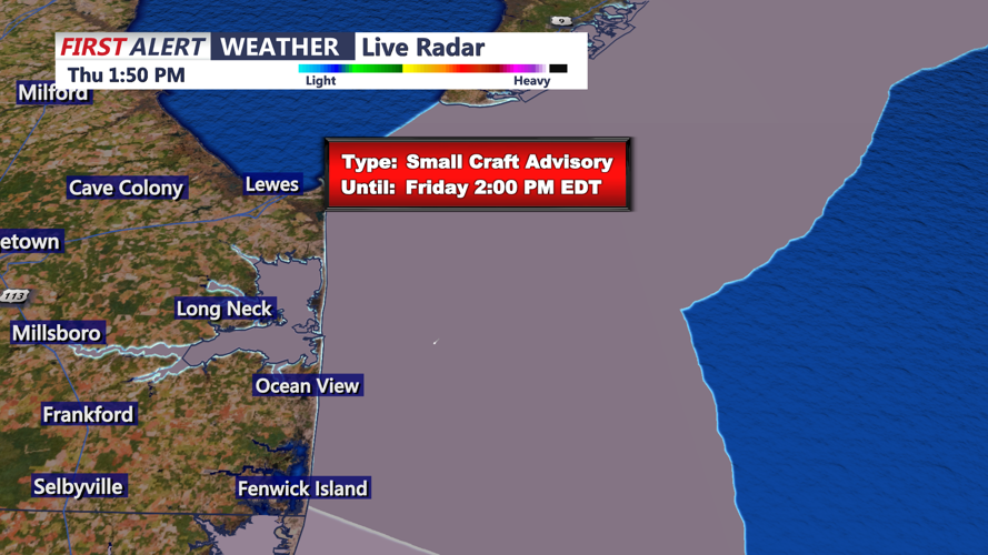 SMALL CRAFT ADVISORY - SUSSEX