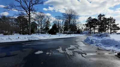 Road conditions in Long Neck, Del.