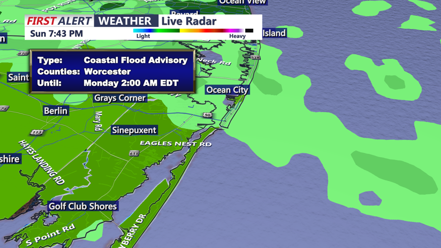 COASTAL FLOOD ADVISORY - OCEAN CITY