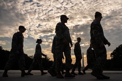 APTOPIX March on Washington National Guard