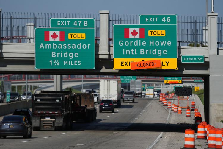 US Canada Detroit Bridge