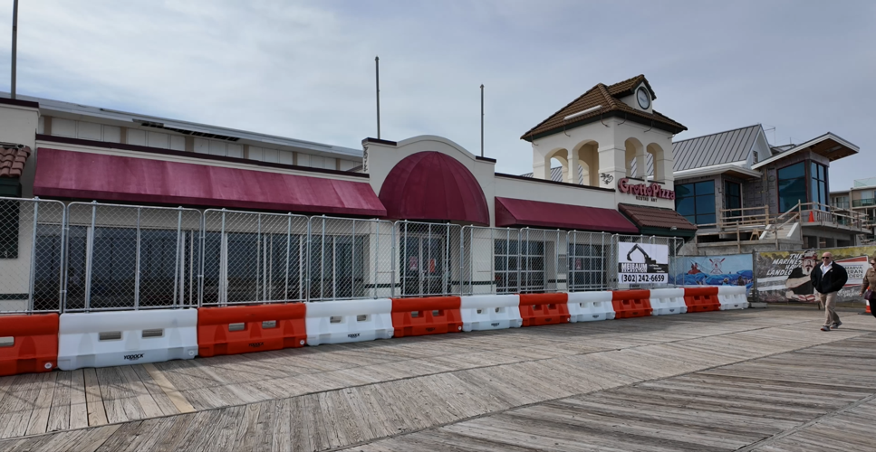 Fences in front of Grotto's as demolition starts in days