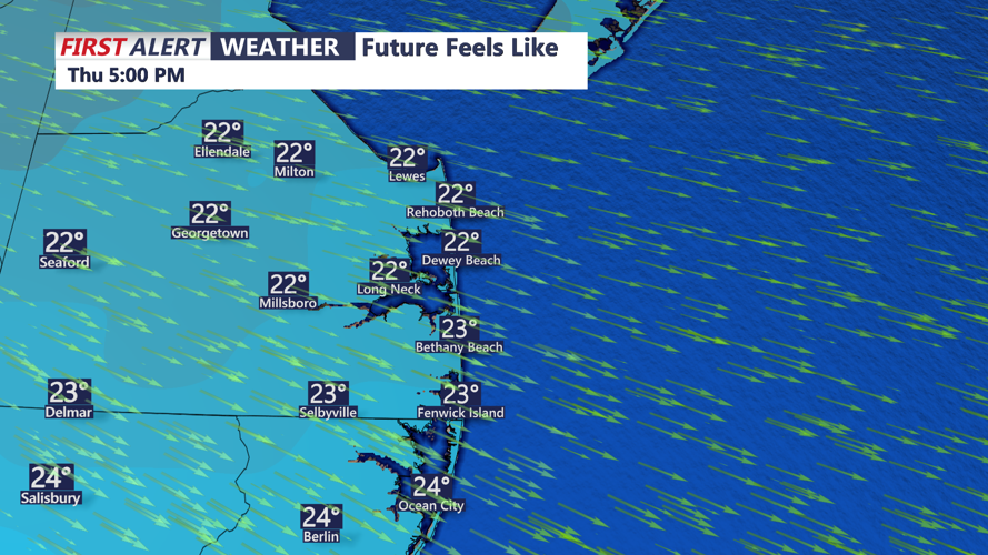 WIND CHILL THURSDAY EVENING