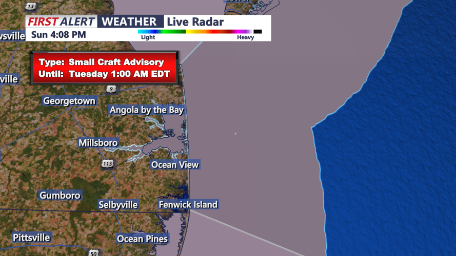 SMALL CRAFT ADVISORY - SUSSEX