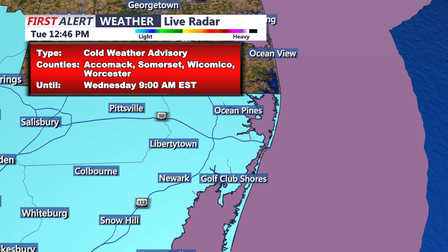 COLD WEATHER ADVISORY