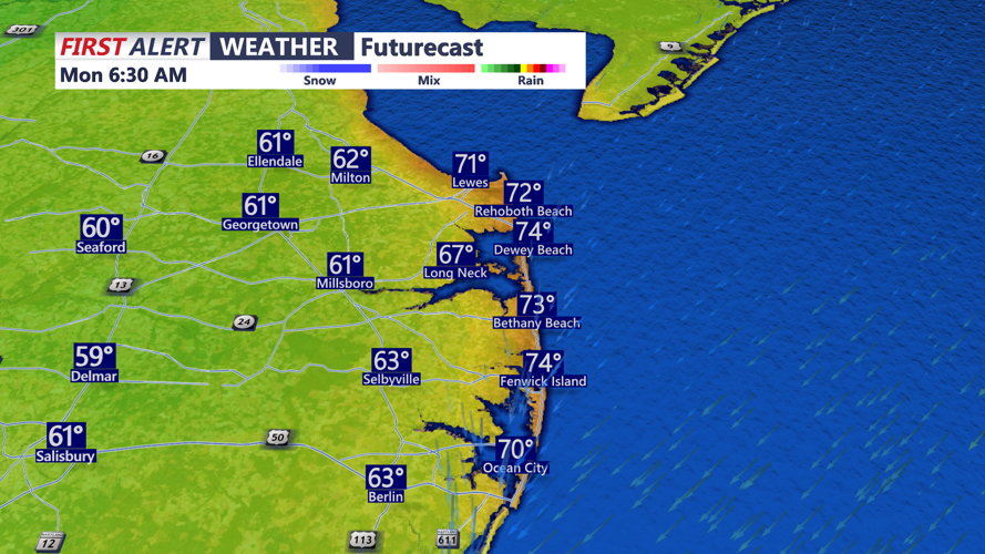Sunday Overnight Lows