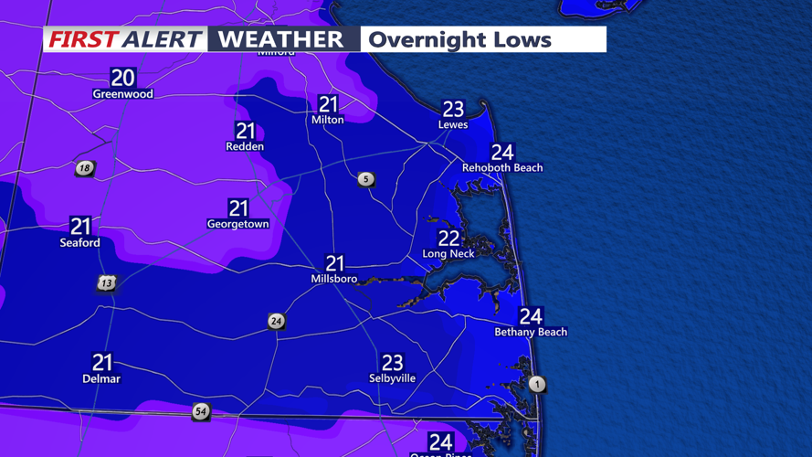 OVERNIGHT LOWS