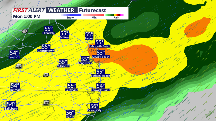 Rain Monday Afternoon