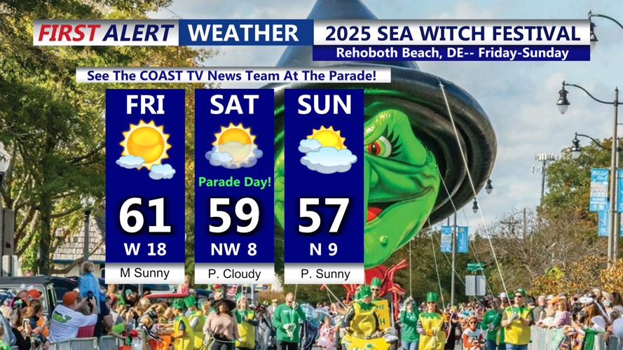 2025 SEA WITCH FESTIVAL 3 DAY FORECAST