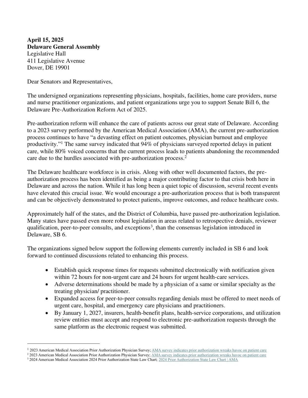 Delaware Pre-Authorization Reform Act of 2025