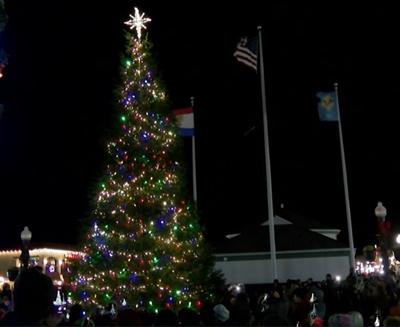 Rehoboth Beach's Christmas tree will light up the town at 7 p.m. Friday night.
