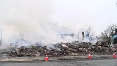 Rigbie Apartments Fire Scene
