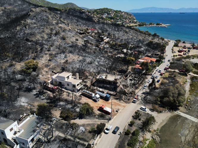 APTOPIX Greece Wildfires
