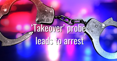 Takeover leads to arrest