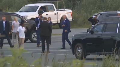biden arrives at rehoboth beach