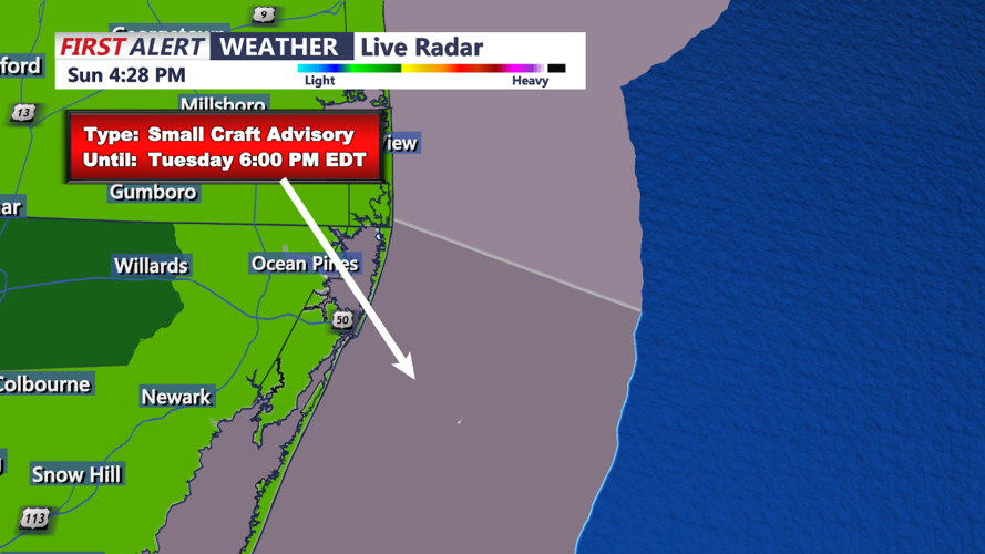 SMALL CRAFT ADVISORY - OCEAN CITY AREA