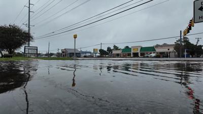Flood water from the Nor'easter on Fenwick Island's bayside streets made its way to Coastal Highway.