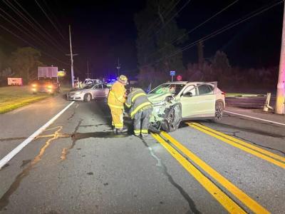 One injured in crash on Long Neck Road