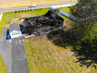 House after fire