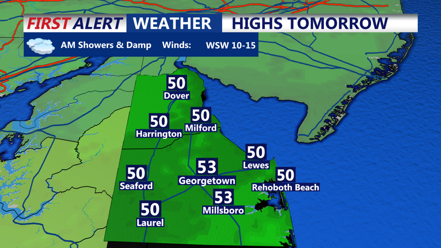 HIGHS TOMORROW SUSSEX