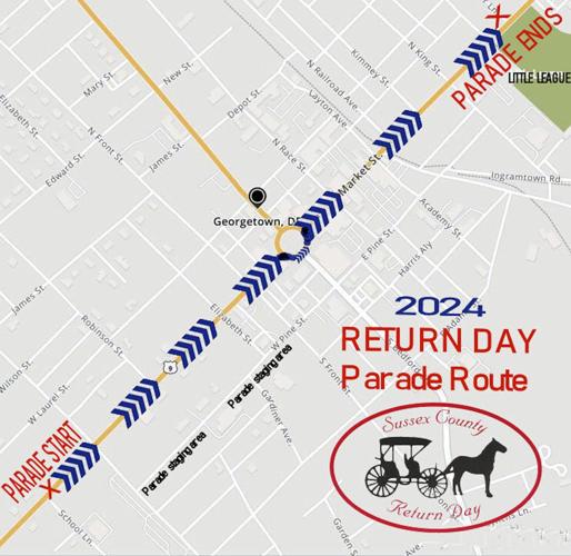 Return Day Parade Route flyer pulled from Jim Bowden's Facebook page.