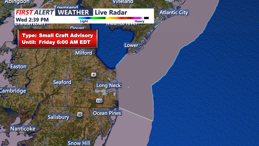 SMALL CRAFT ADVISORY - SUSSEX