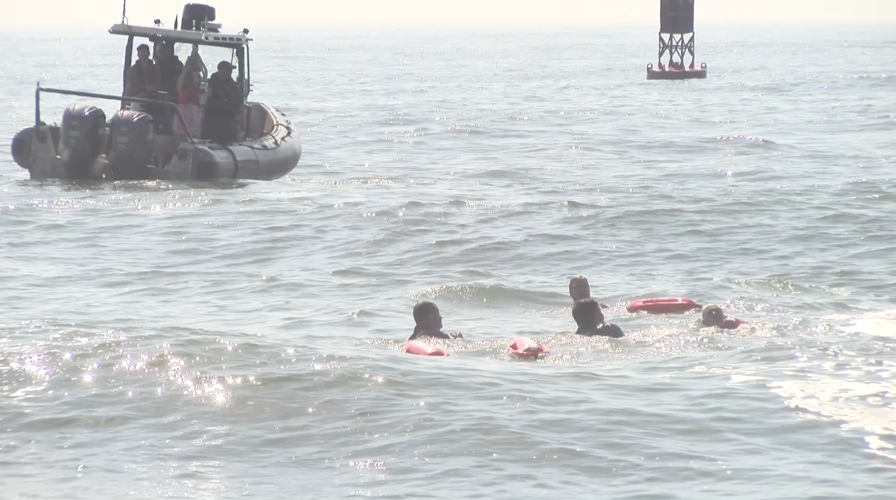 Men in the water
