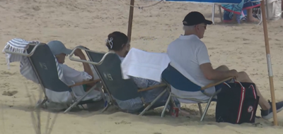 Bidens at Beach