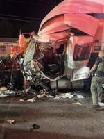 Crash involving two tractor trailers shuts down Route 13 in Seaford