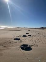 Tires washing up on Delaware beaches