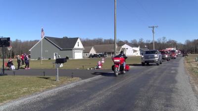 Cancer Patient Surprised By Parade of Loved Ones and Firefighters
