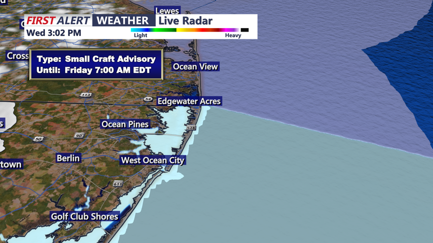 SMALL CRAFT ADVISORY OCEAN CITY