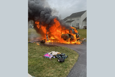 Lewes car fire