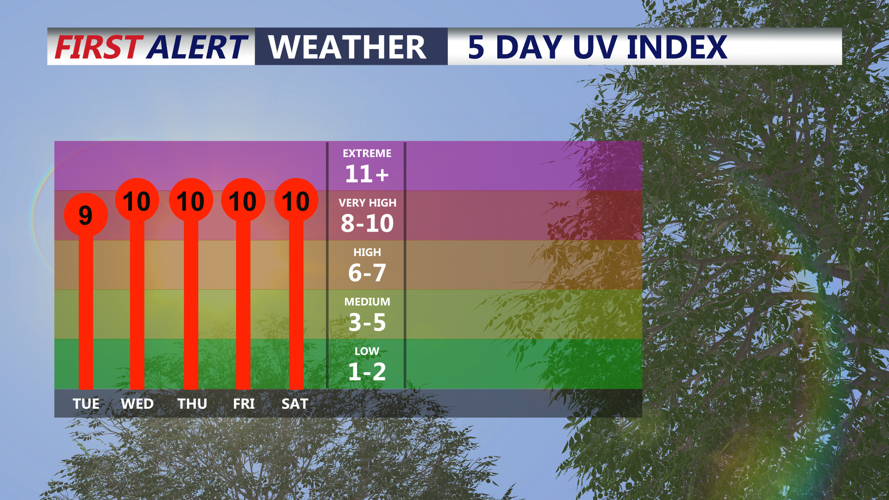 5 DAY UV INDEX