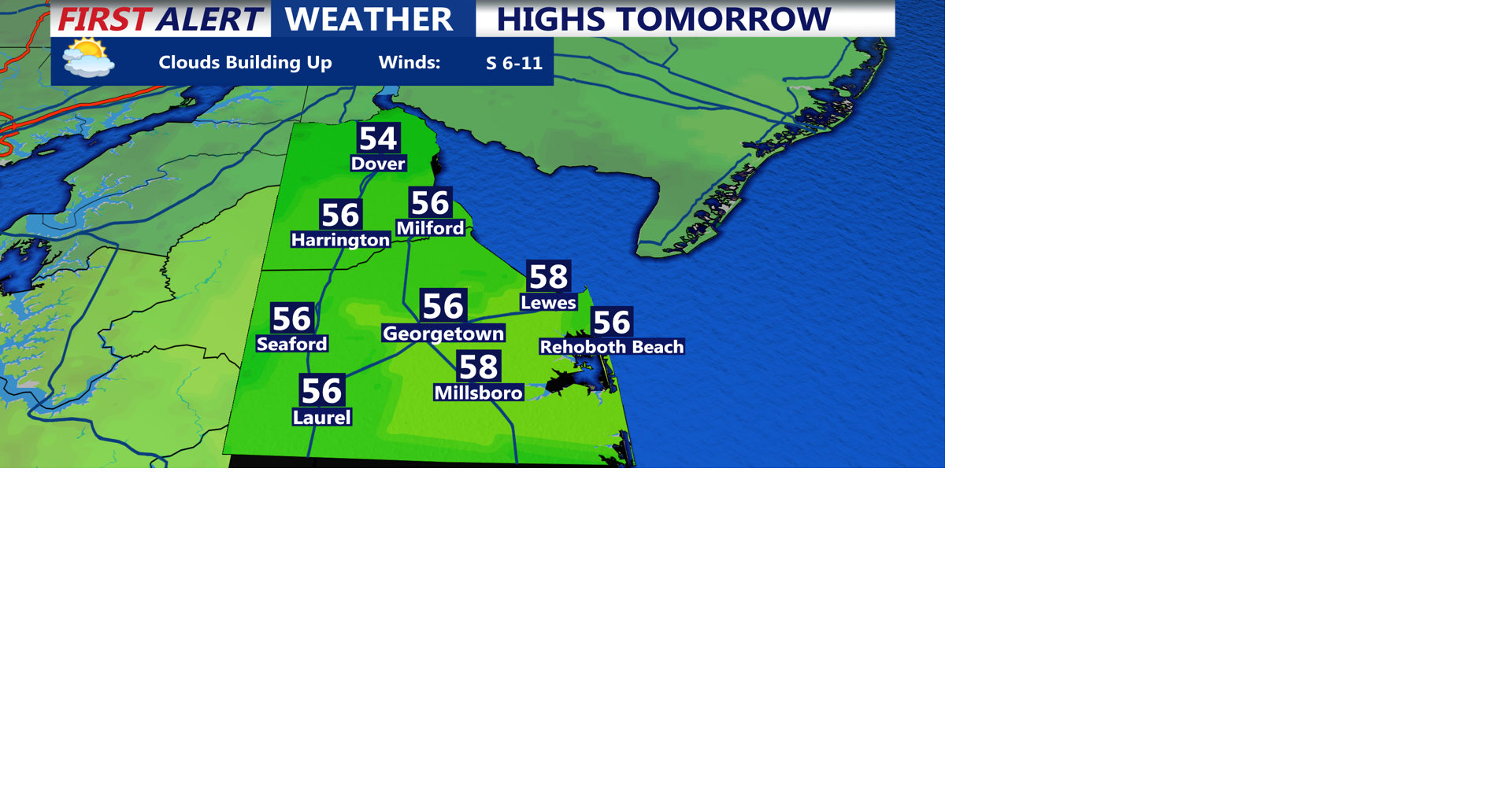 Patchy fog possible tonight, clouds linger Thursday in Sussex County ...