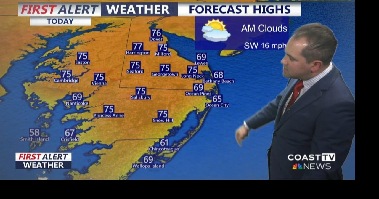 Thursday Midday Forecast Update, March 26th, 2026 | Weather | coasttv.com