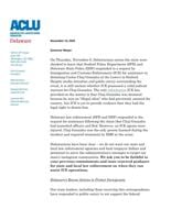 ACLU pushes governor for clear guidelines on local police role in ICE arrests