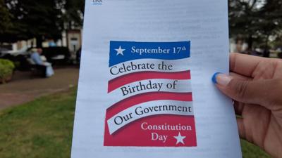 Constitution Day ceremony kicks off the start of Constitution week
