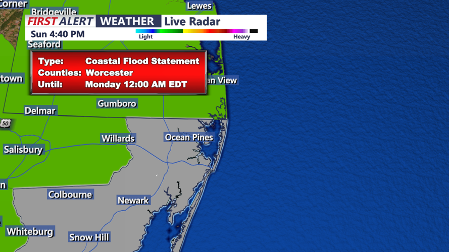 COASTAL FLOOD STATEMENT - WORCESTER COUNTY