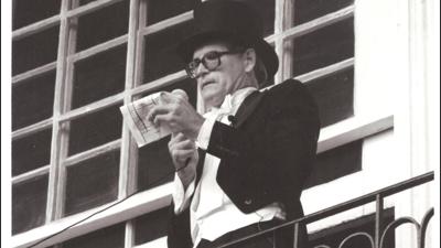 Ronald F. Dodd reading the returns of the election on Return Day