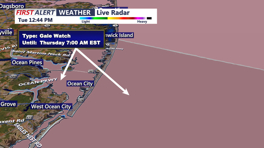 GALE WIND WATCH OCEAN CITY