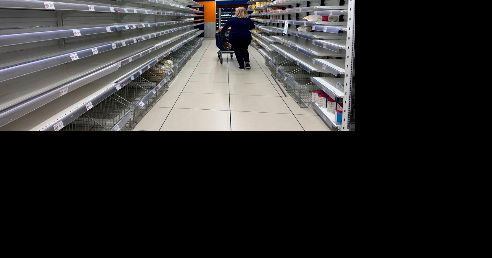 Trucker protest leaves supermarket shelves and gas pumps empty in ...