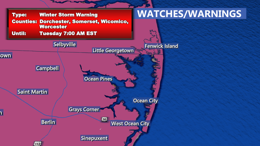 WINTER STORM WARNING - OCEAN CITY