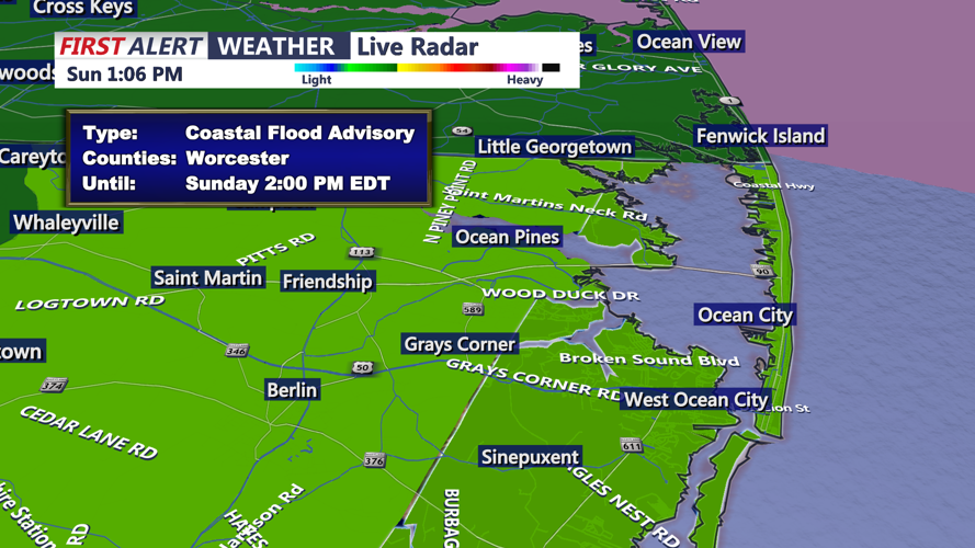 COASTAL FLOOD ADVISORY - OCEAN CITY