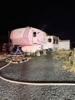 Fire damages camper near Treasure Beach ahead of storm