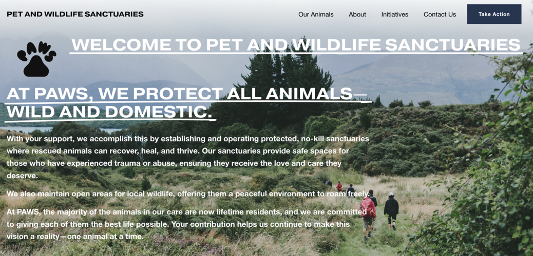 PAWS website