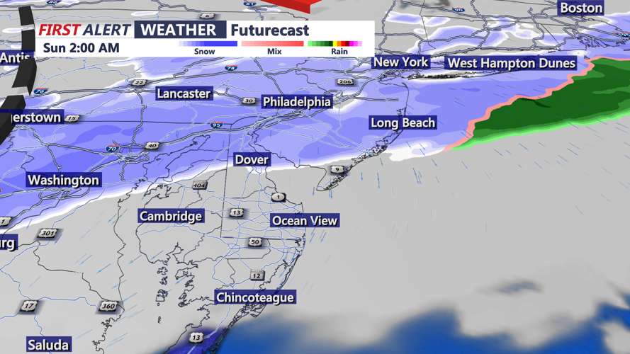 MID- ATLANTIC EARLY MORNING MODEL RUN ( SUNDAY MORNING)